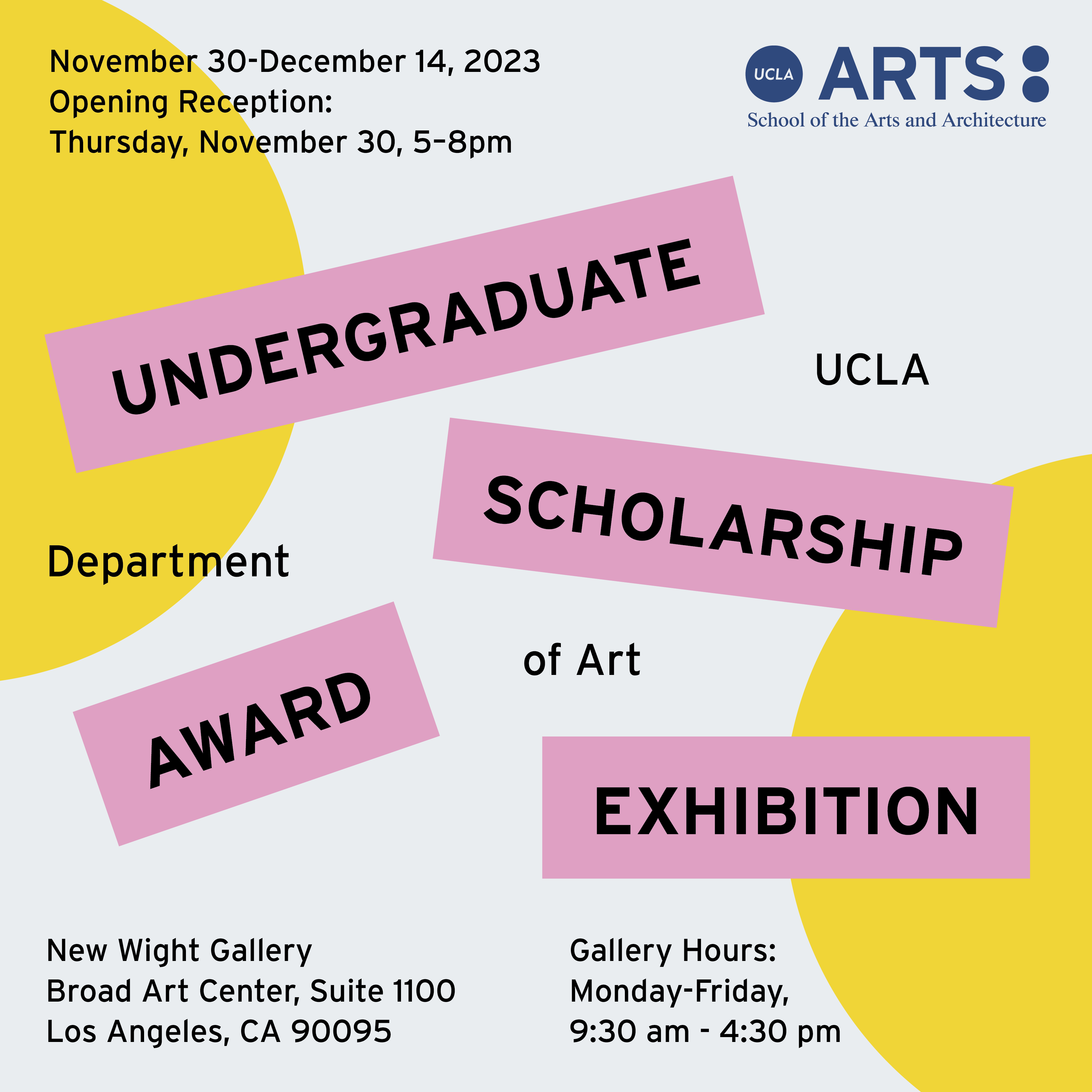 Undergraduate Scholarship Award Exhibition