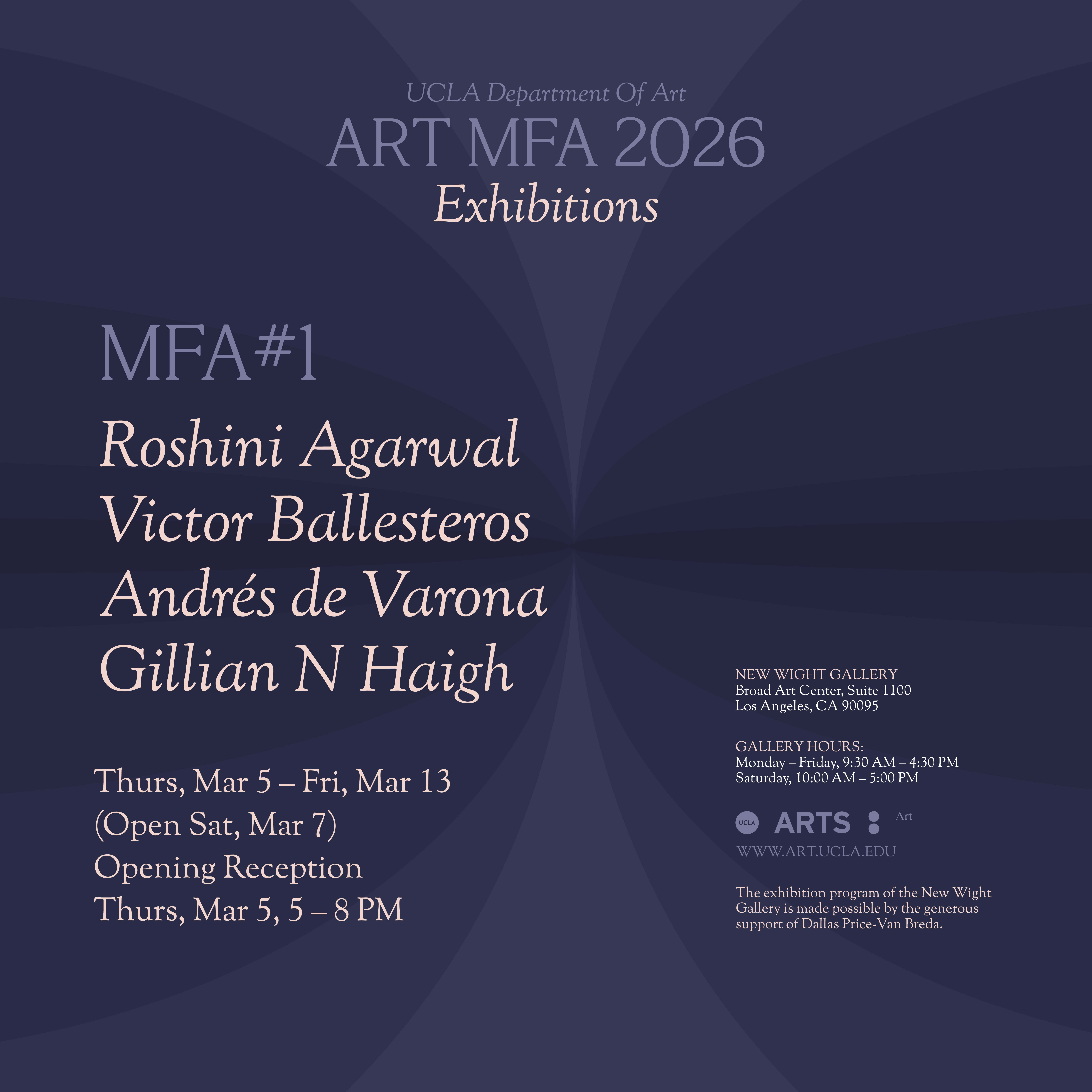 2026 M.F.A. Exhibition #1